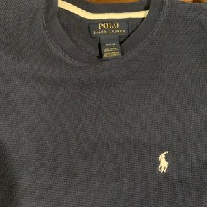 Polo navy long sleeve cotton shirt size medium